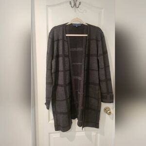 Apt. 9 Gray Long Open-Front Cardigan Sweater